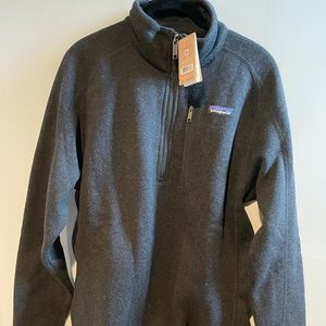 Men’s black Patagonia 1/4 zip brand new with tags